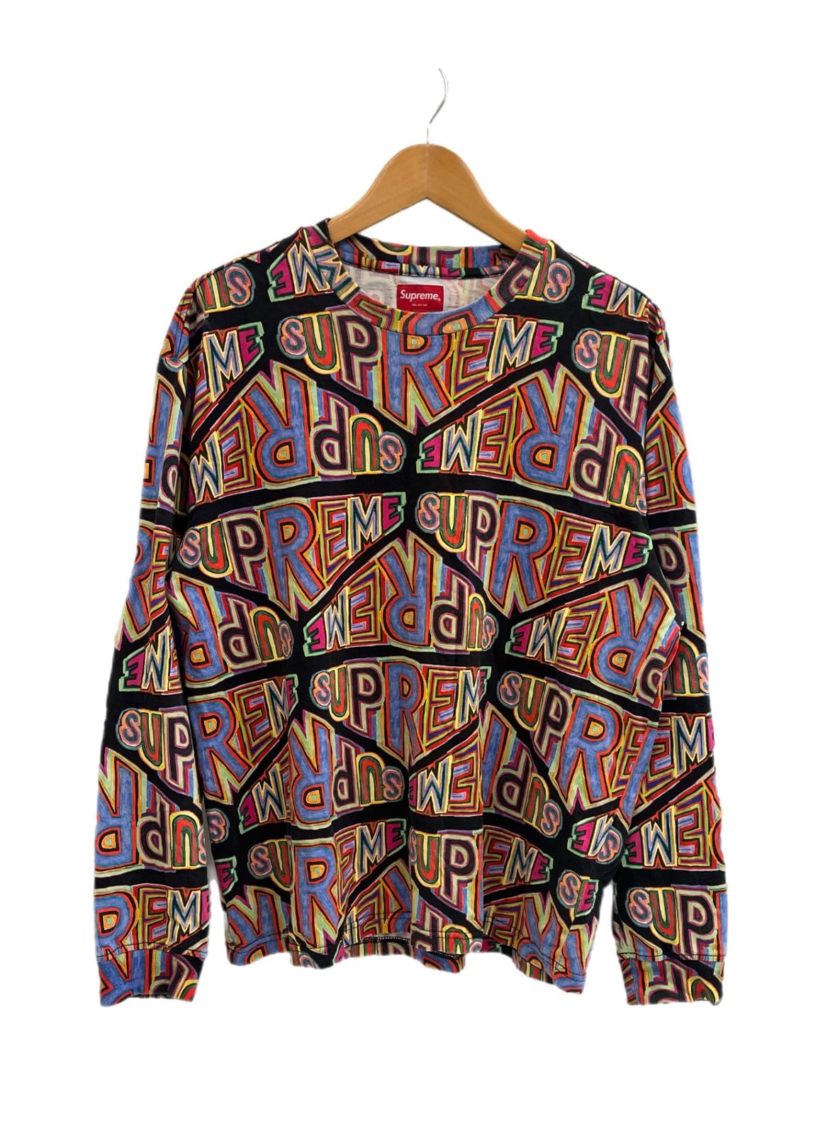 20aw supreme perspective ロンT L⁄S シュプリーム 20AW ロゴ総柄長袖
