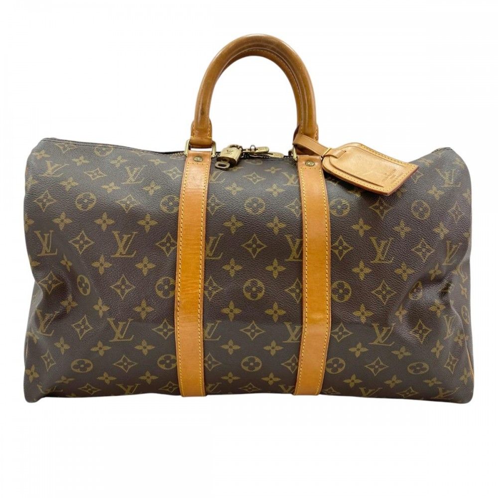 在庫一掃 ルイヴィトン ボストンバッグ レディース 旅行バッグ トラベルバッグ キーポル45 LOUIS VUITTON M41428 モノグラムキャンバス ブラウン 茶 ゴールド金具 品