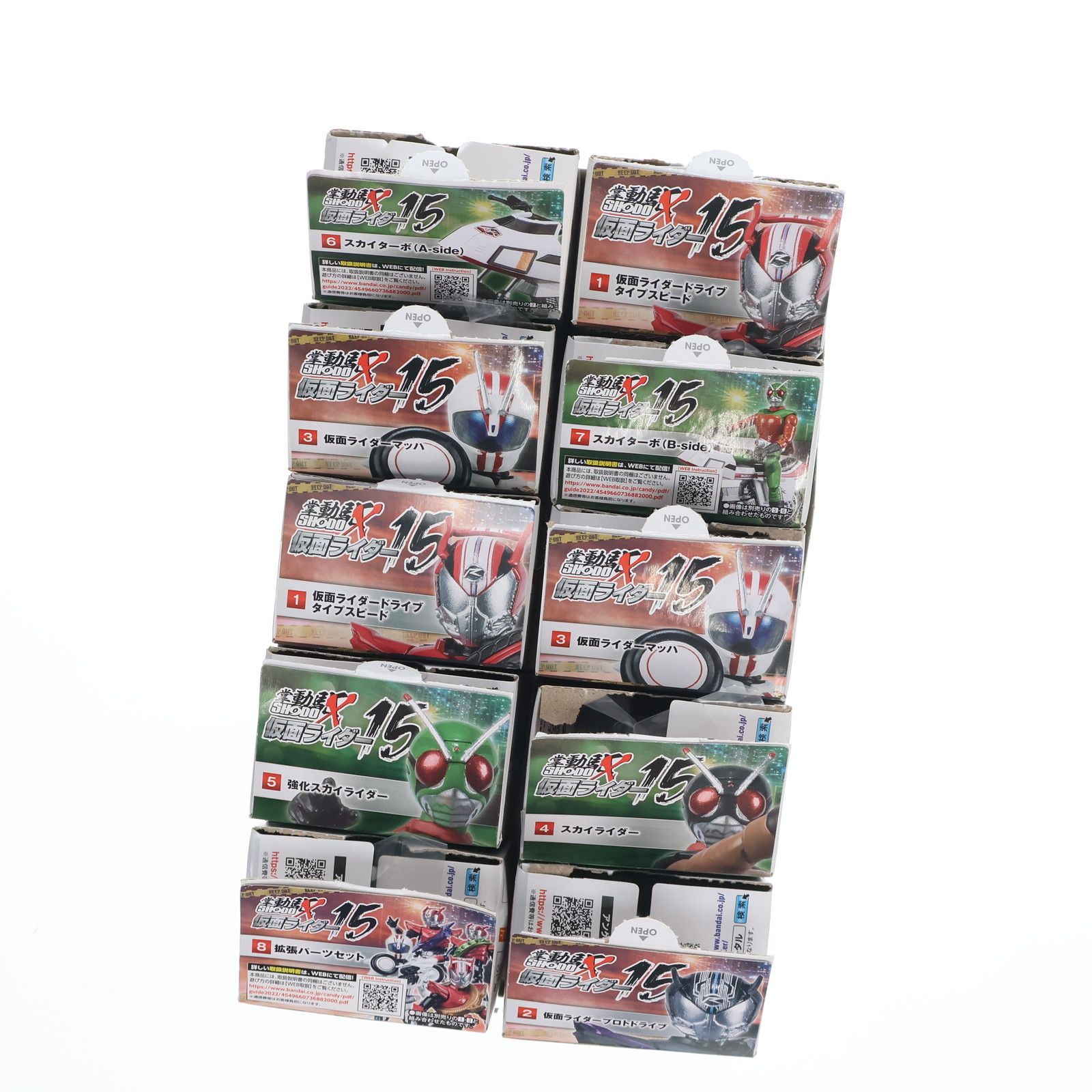 (BOX)(食玩) SHODO-X 仮面ライダー15 可動フィギュア(10個) バンダイ