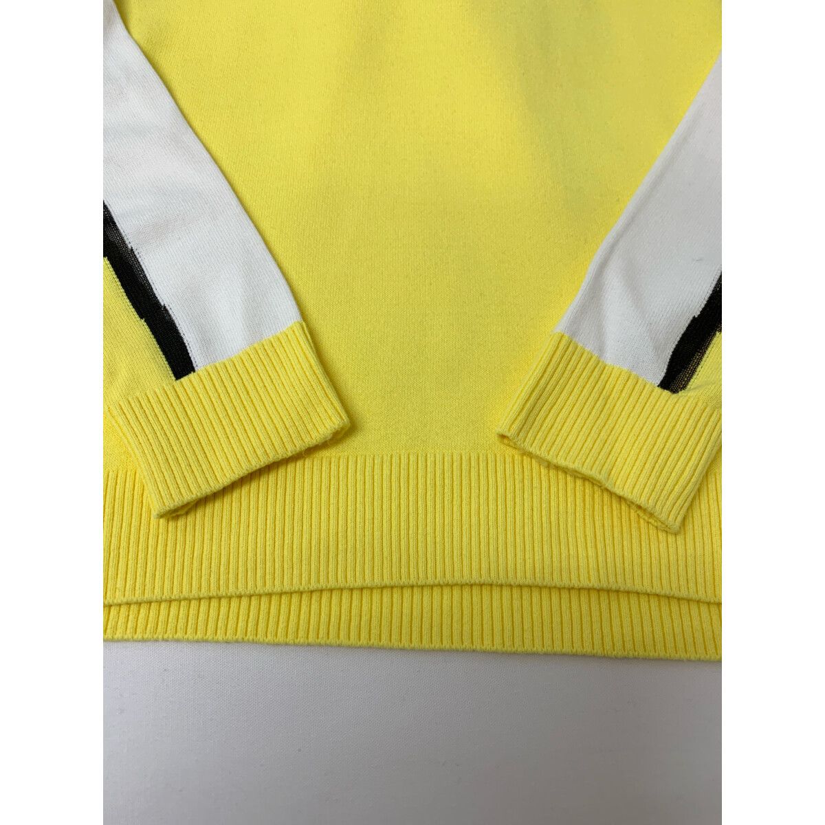 archivio - coco 中古 アルチビオ archivio レディース パーカー 36(S) 白×黄 ホワイト×イエロー 長袖ニット 中古 レディース アルチビオ archivio パーカー 36(S) 白×黄