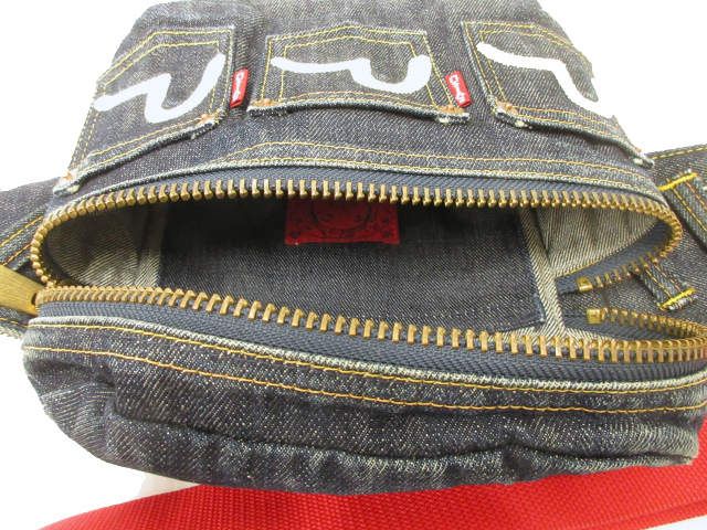 エヴィス EVISU デニムウエストバッグ ウエストポーチ ボディバッグ