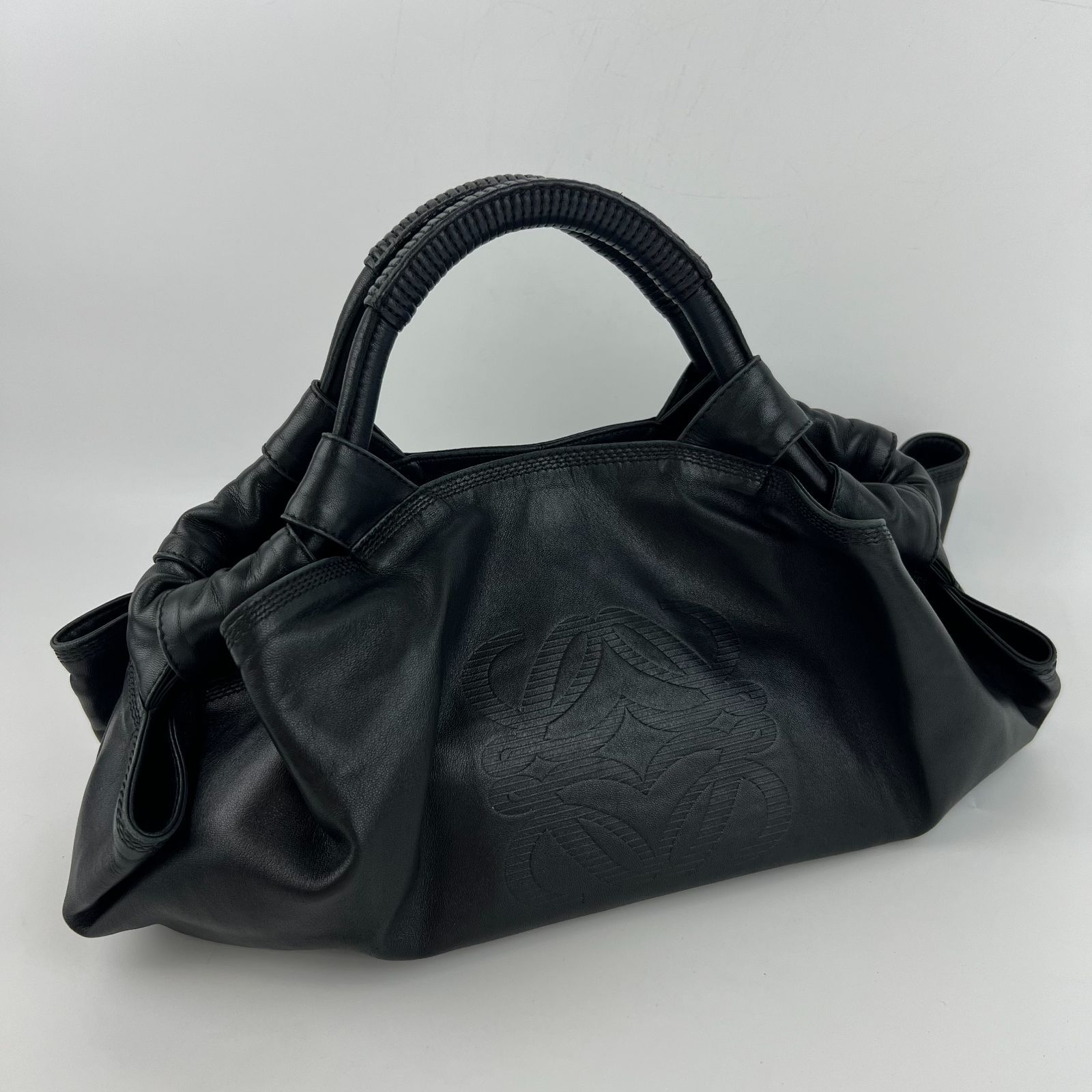 LOEWE ロエベ アナグラム ナッパアイレ ハンドバッグ ブラック