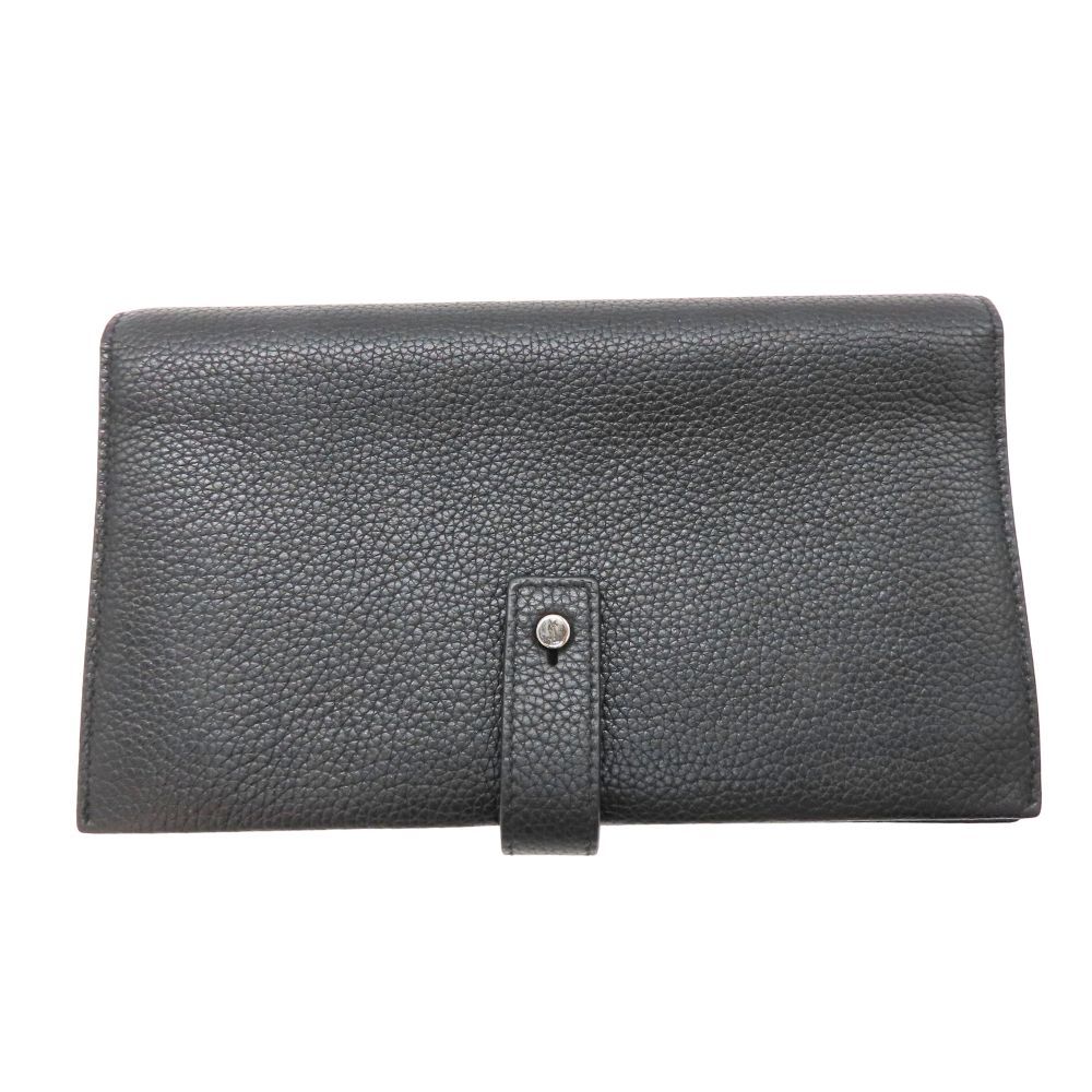 SAINT LAURENT サックドジュール ウォレット 長財布 二つ折り財布 ブラック レザー シンプル 上品 ビジネス カード収納 メンズ レディース 無料ギフトラッピング承ります