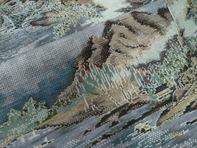 平和屋着物○都喜ヱ門 本場大島紬 白大島 9マルキ 総絣