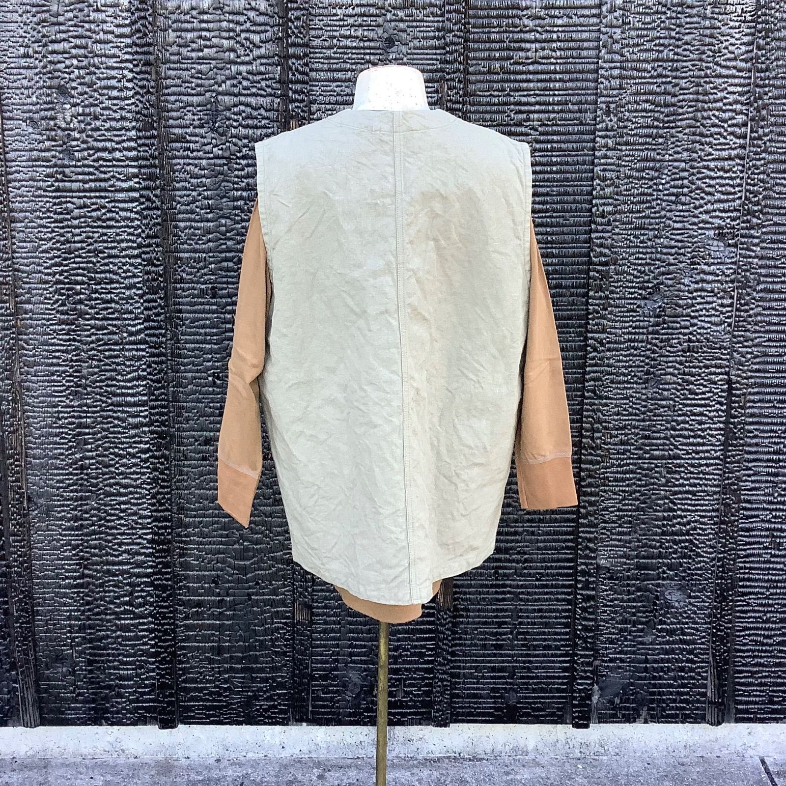 新品 Nigel Cabourn MAIN LINE “FRENCH WORK VEST-HEMP