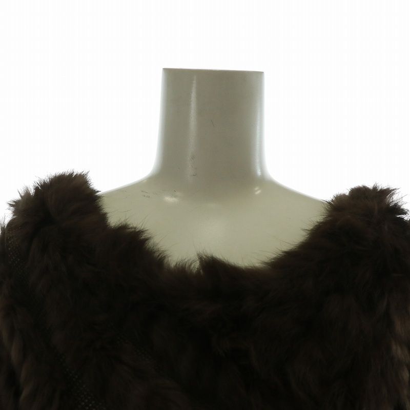 美品✨　トゥービーシック　ポンチョ　ケープ　ウール　ファー　ラビット　サイズF 美品✨ トゥービーシック ポンチョ ケープ ウール ファー