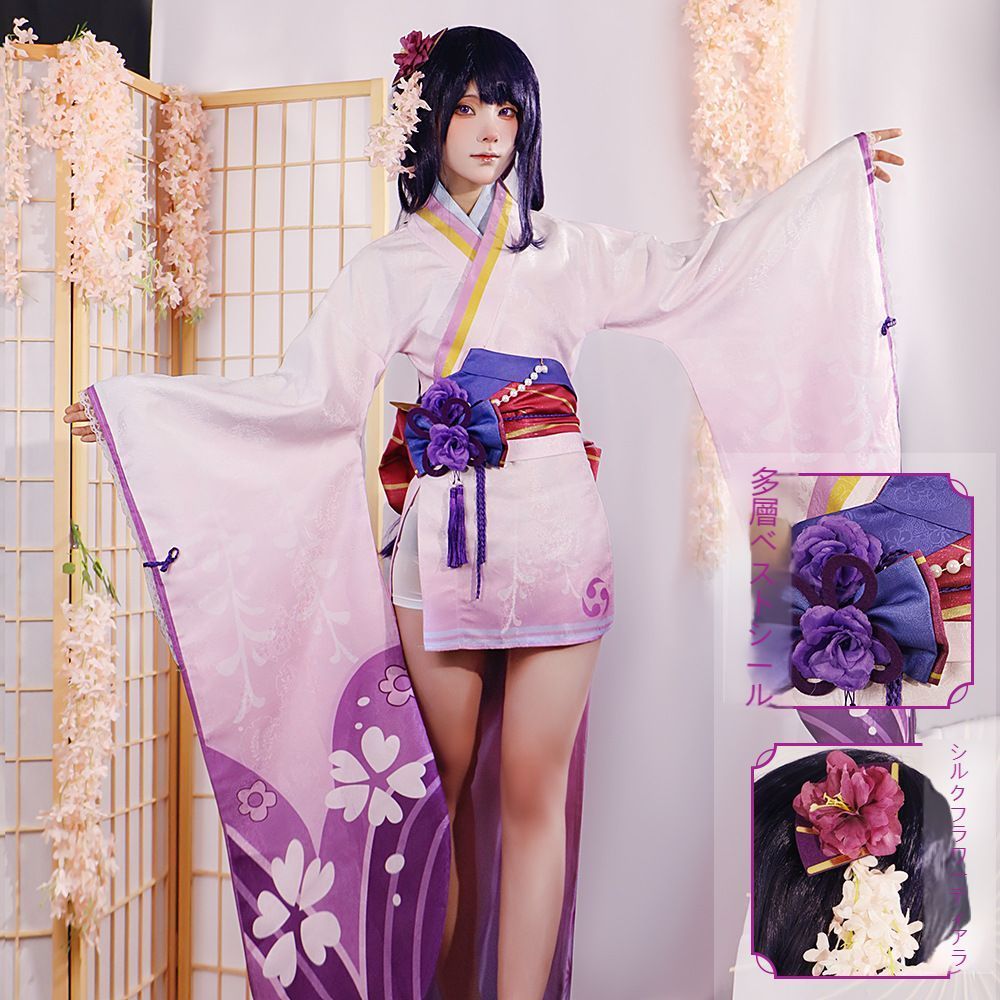 原神 雷神バアル コスプレ衣装 二次元アニメゲーム衣装 女性用高品質素材 舞台撮影用 イベント用 ハロウィン プレゼントに最適 キャラクタ