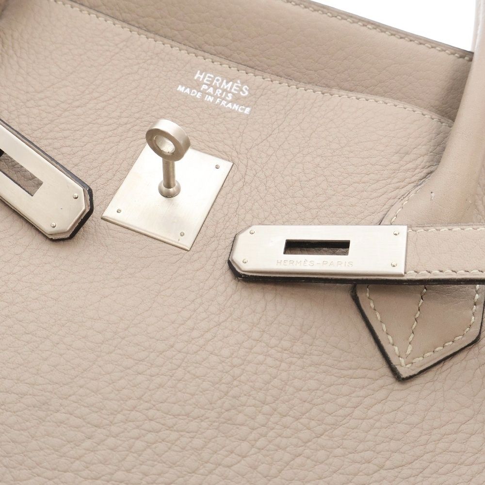 HERMES (エルメス) バーキン 40 トゴ ベージュー シルバー金具 □C刻印  