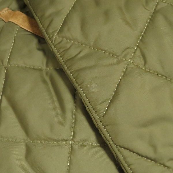 wnc ラルフローレン RalphLauren ブルゾン ジャケット 11 カーキ 茶 中綿 スエード使い キルティング リブ レディース 965614 GULLKHAN_COM