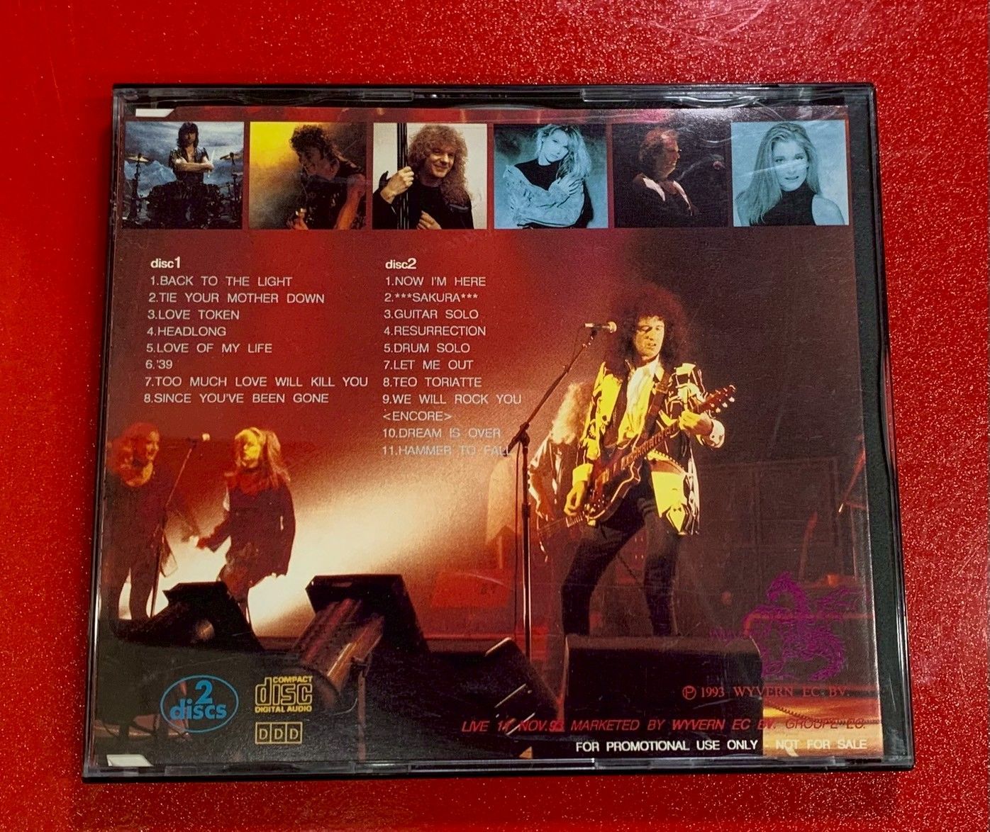〇THE BRIAN MAY BAND BACK to the LIGHT tour 93 洋楽CD 〇THE BRIAN MAY BAND BACK to the LIGHT tour 93 洋楽CD