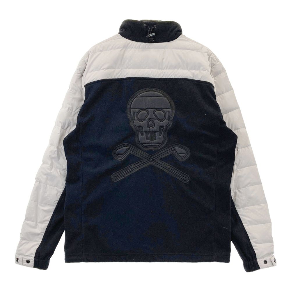 サイズ 46 MARK-LONA マークアンドロナ ハーフジップ ダウン切替 フリースブルゾン ブラック系 240101513571 ゴルフウェア メンズ ストスト