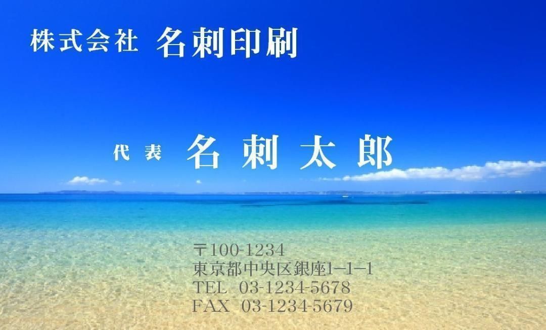 フルオーダー名刺 各種組み合わせ