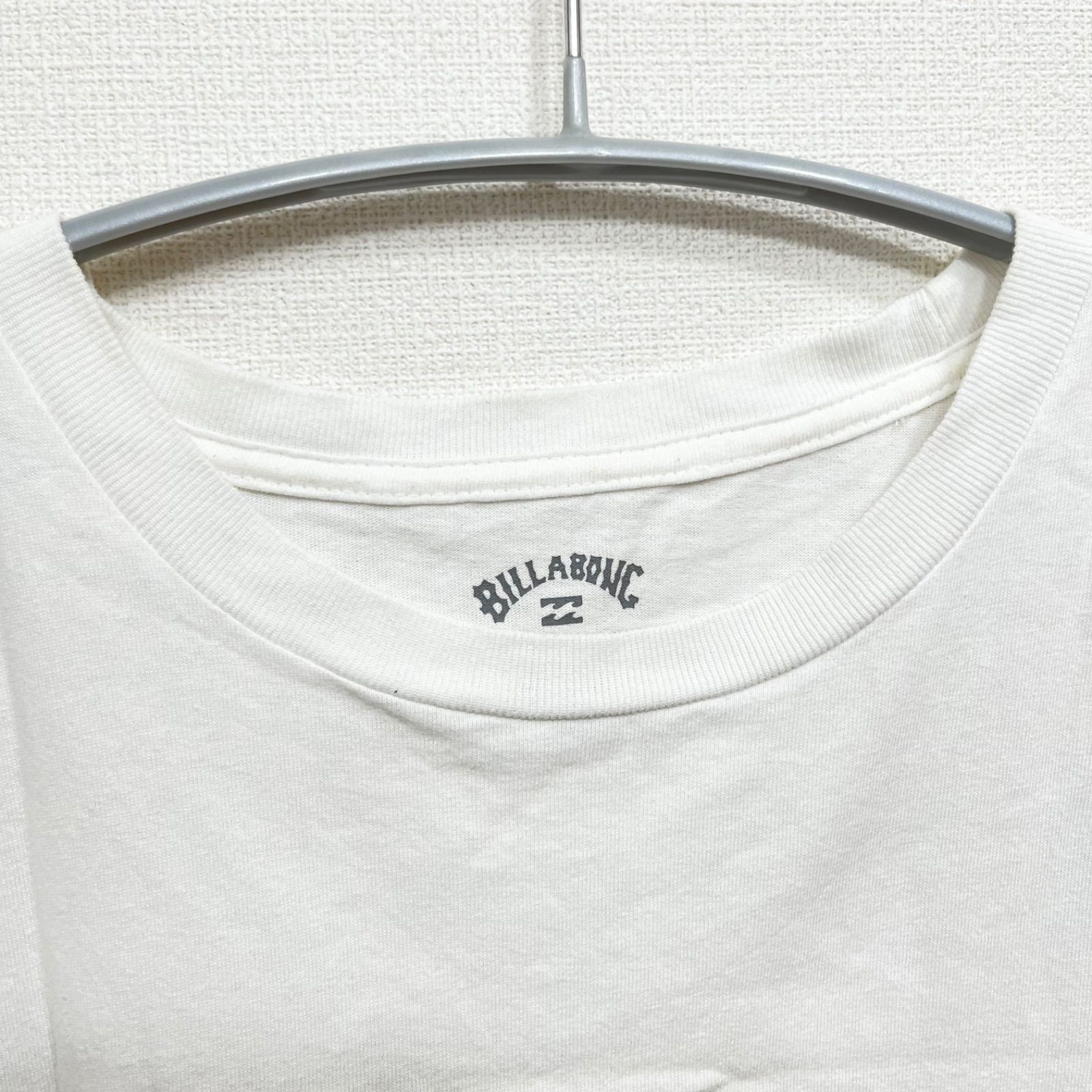 【古着】BILLA BONG ビラボン 両面プリントあり ホワイト 白 L 半袖 メンズ Tシャツ アメカジ サーフ