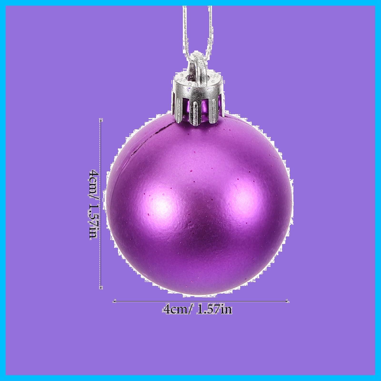 紫 クリスマスオーナメント