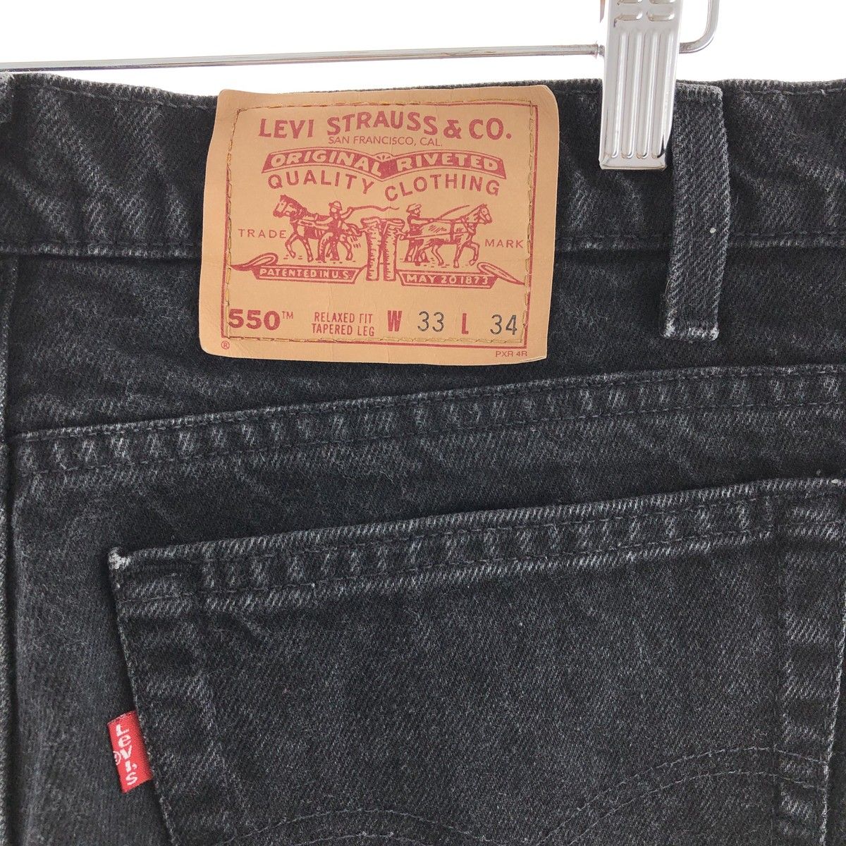 古着 90年代 リーバイス Levi's 550 RELAXED FIT TAPERED LEG ブラック