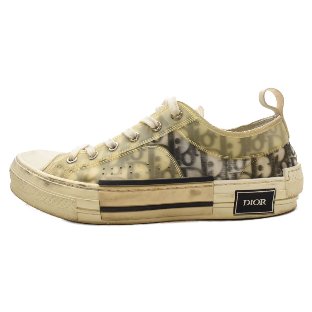DIOR (ディオール) B23 Low Top Sneakers オブリーク ローカットスニーカー ホワイト/ブラック 3SN249YJP 19ADC
