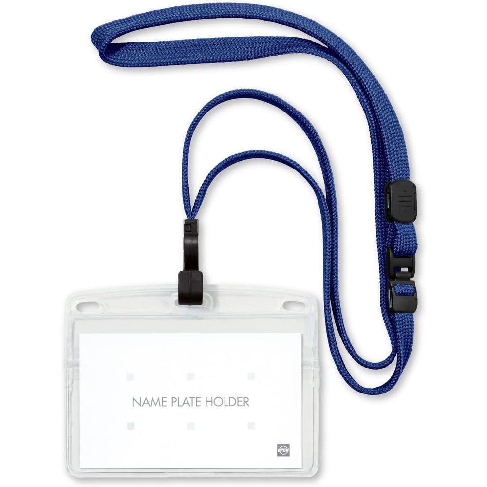 まとめ買い オープン工業 吊り下げ名札 ソフトヨコ名刺 フック式 10枚 青 NL-22-BU ×3セット
