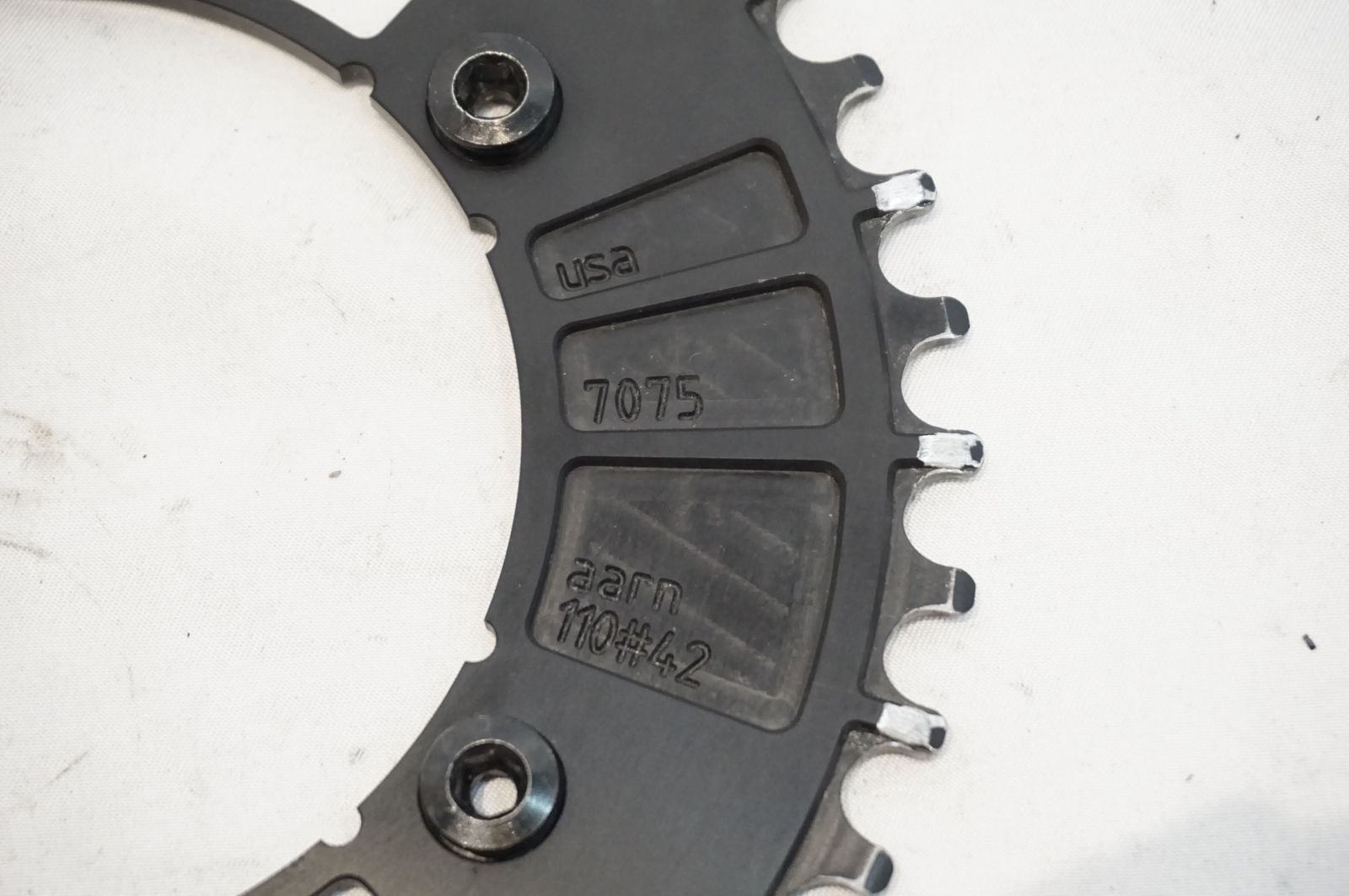 aarn 42tチェーリング AARN* narrow wide chainring (silver) - BLUE 