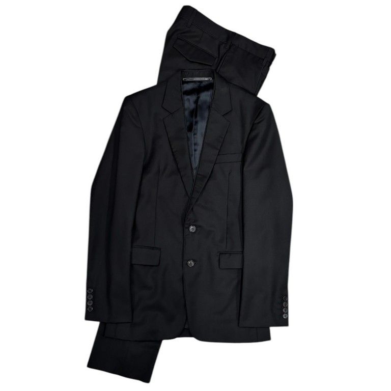 KRIS VAN ASSCHE 06AW ウールギャバジンレイヤードライクスーツ