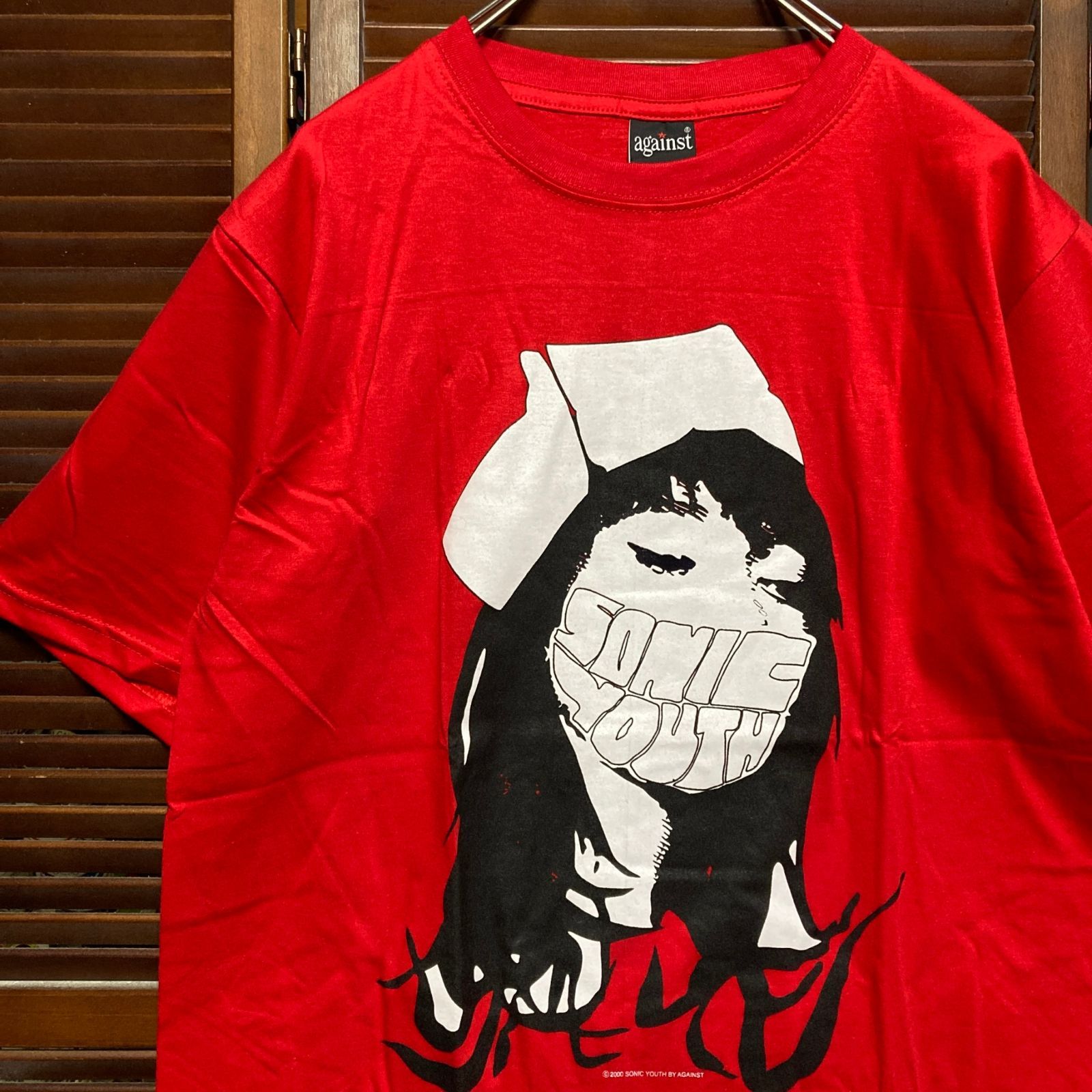 Sonic Youth バンT レッド　古着 ソニックユース SONIC YOUTH 赤 バンド Tシャツ tee ティー