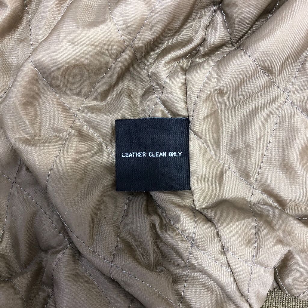 JOHN ASHFORD レザー ブルゾンジャケット ベージュ (メンズ M) 中古  