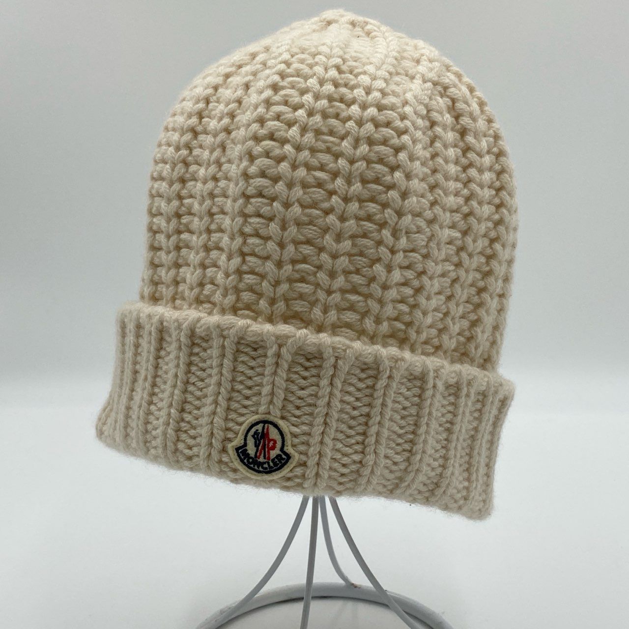 h21《美品》 MONCLER モンクレール 23年 ロゴパッチ カシミヤ