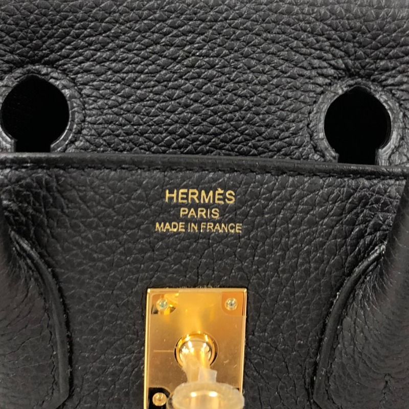 エルメス HERMES バーキン25 U刻 ブラック ゴールド金具 トゴ 