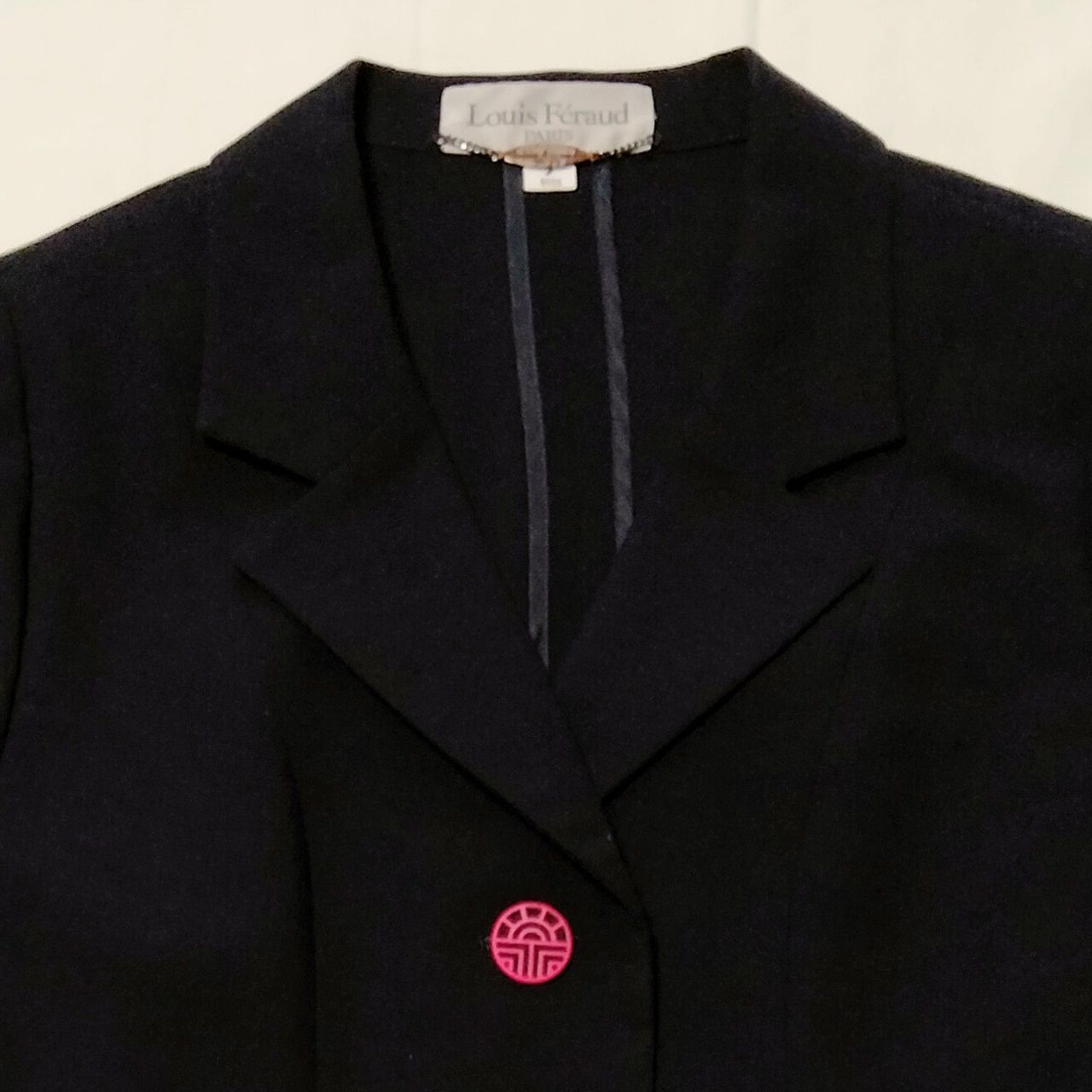 ねこやなぎさま Louis Feraud (ルイフェロー) ジャケット　9号 Louis Feraud ルイ フェロー デニムミックス ウールジャケット 9