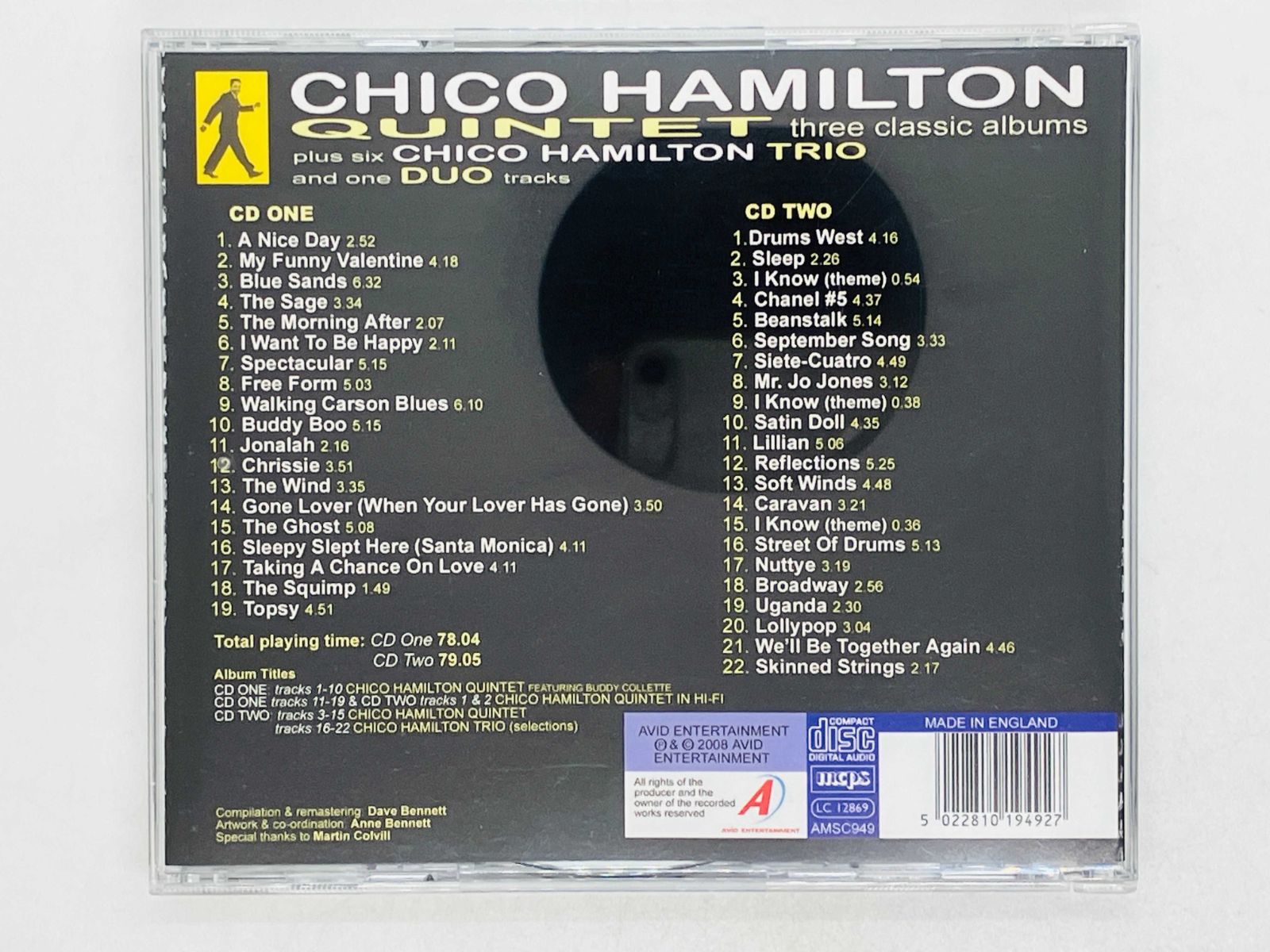 2CD Chico Hamilton Quintet / Three Classic Albums plus / チコ