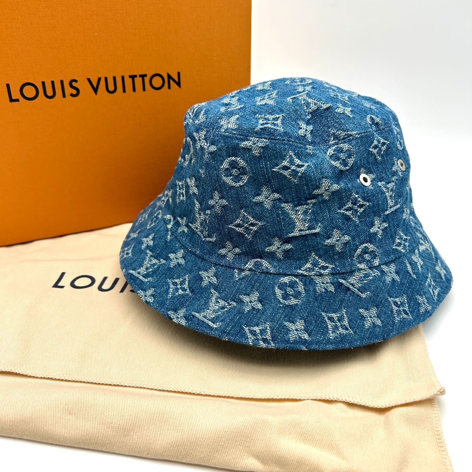 LOUIS VUITTON ボネ・モノグラム エッセンシャル サイズ58 美品 LOUIS