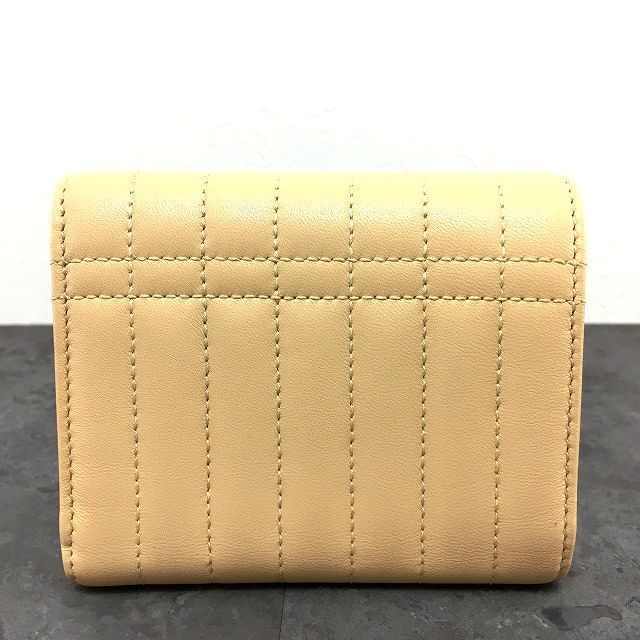 34 送料込み！ 未使用品 BURBERRY 三つ折り財布 ベージュ TB