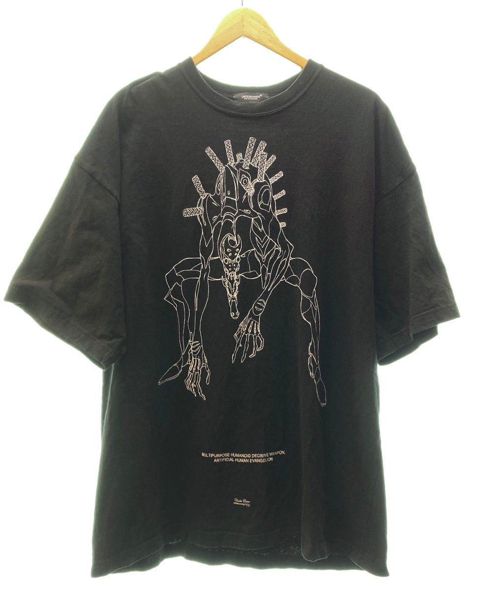 アンダーカバー UNDERCOVER EVANGELION BIGTEE EVA02 MACHINE エヴァンゲリオン 黒 UC2A4882 2  Tシャツ プリント ブラック 104MT-78 - メルカリ