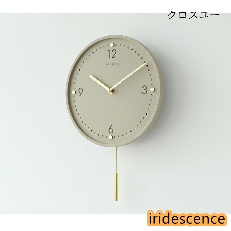 掛け時計 壁掛け時計 振り子時計 おしゃれ 時計 北欧 振り子 モダン リビング ウォールクロック 新築祝い インテリア NEXPOTALLINN_EU