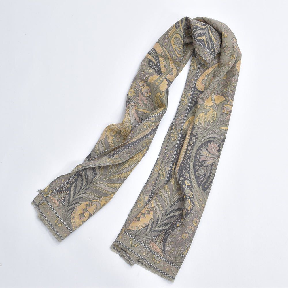 80s～ イタリア製 ETRO エトロ ペイズリー柄 シルク ストール