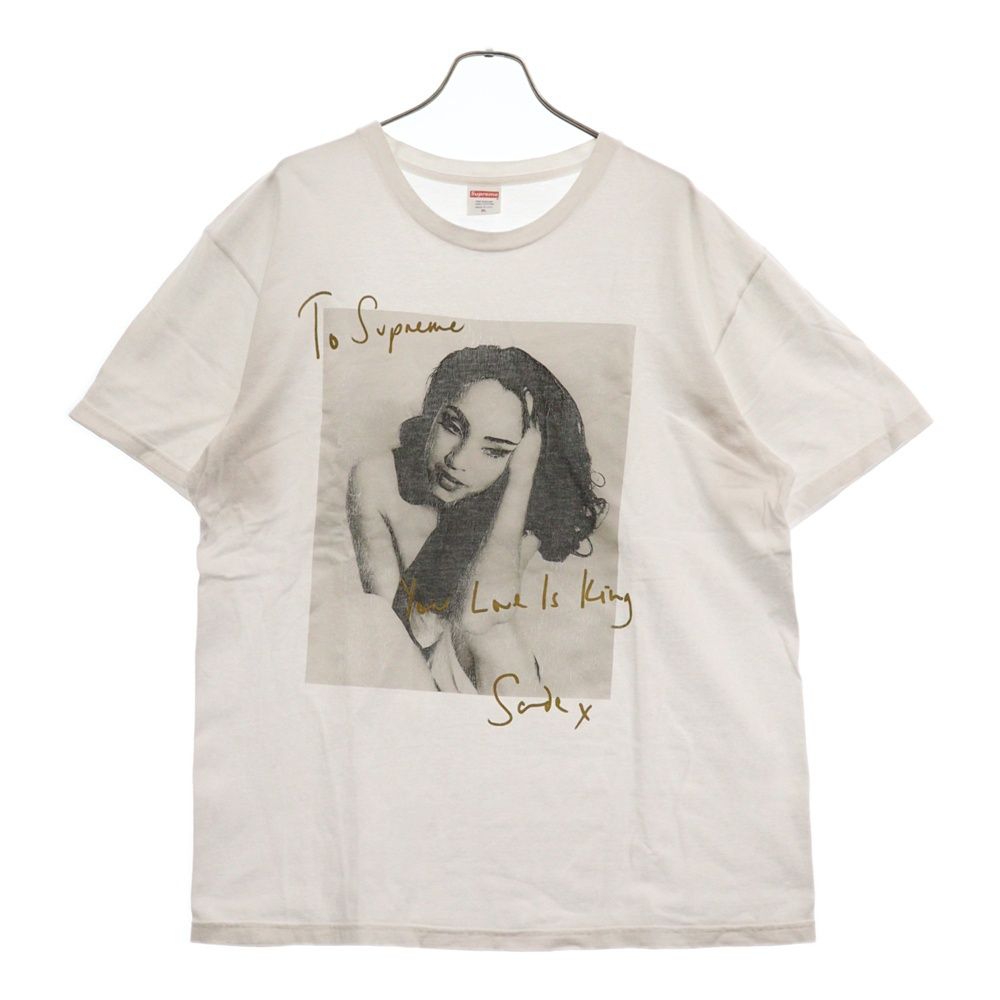 SUPREME (シュプリーム) 17SS Sade Tee シャーデーアデュ フォトプリント半袖Tシャツ ホワイト