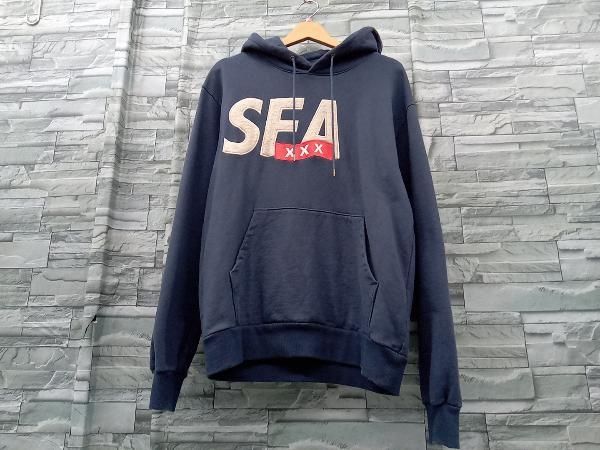 WIND AND SEA × GOD SELECTION XXX/WDS-XXX-21A-02/NVY/プルオーバーパーカー/M/ウィンダンシー/ ゴッドセレクショントリプルエックス - メルカリ