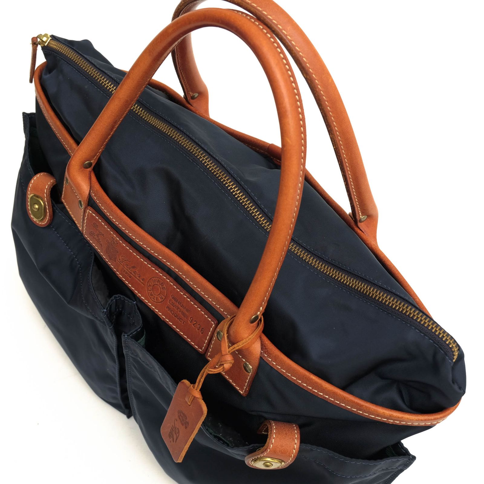 Felisiフェリージ9237/DSヘルメットバッグ サックスブルー イタリア製