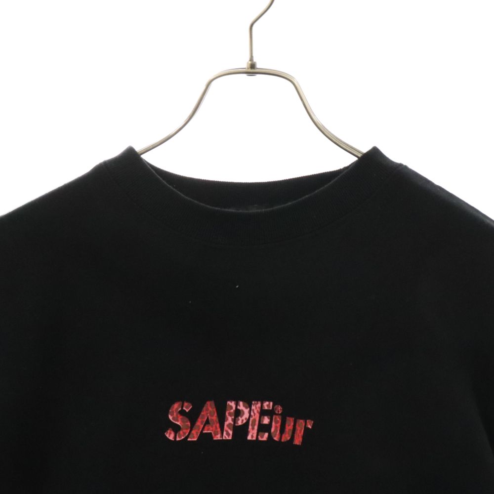 SAPEur (サプール) RED LEOPARD HEAD CREWNECK SWEAT レッドレオパード