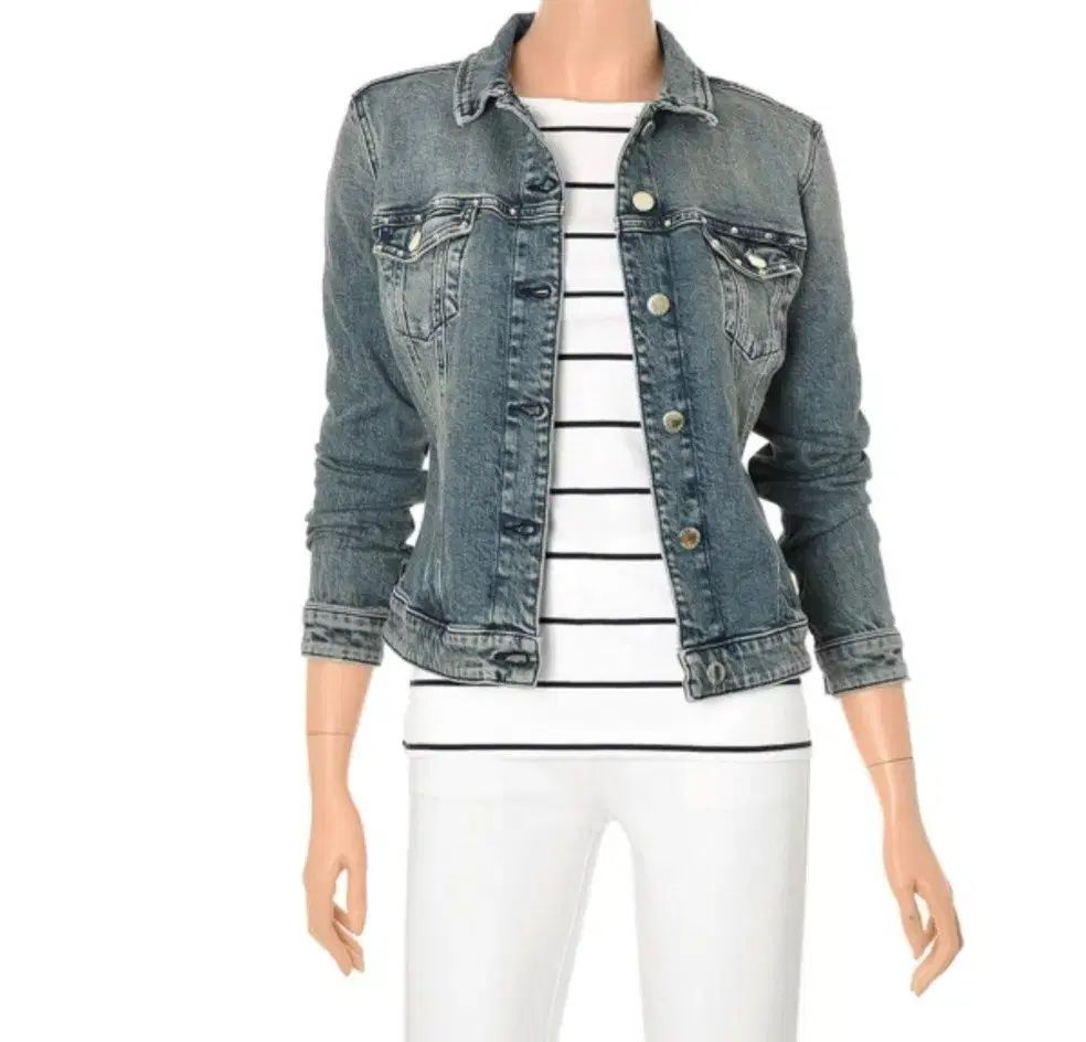 Tommy Hilfiger トミーヒルフィガー レディース ステッチ デニム ジャケット 4 サイズ