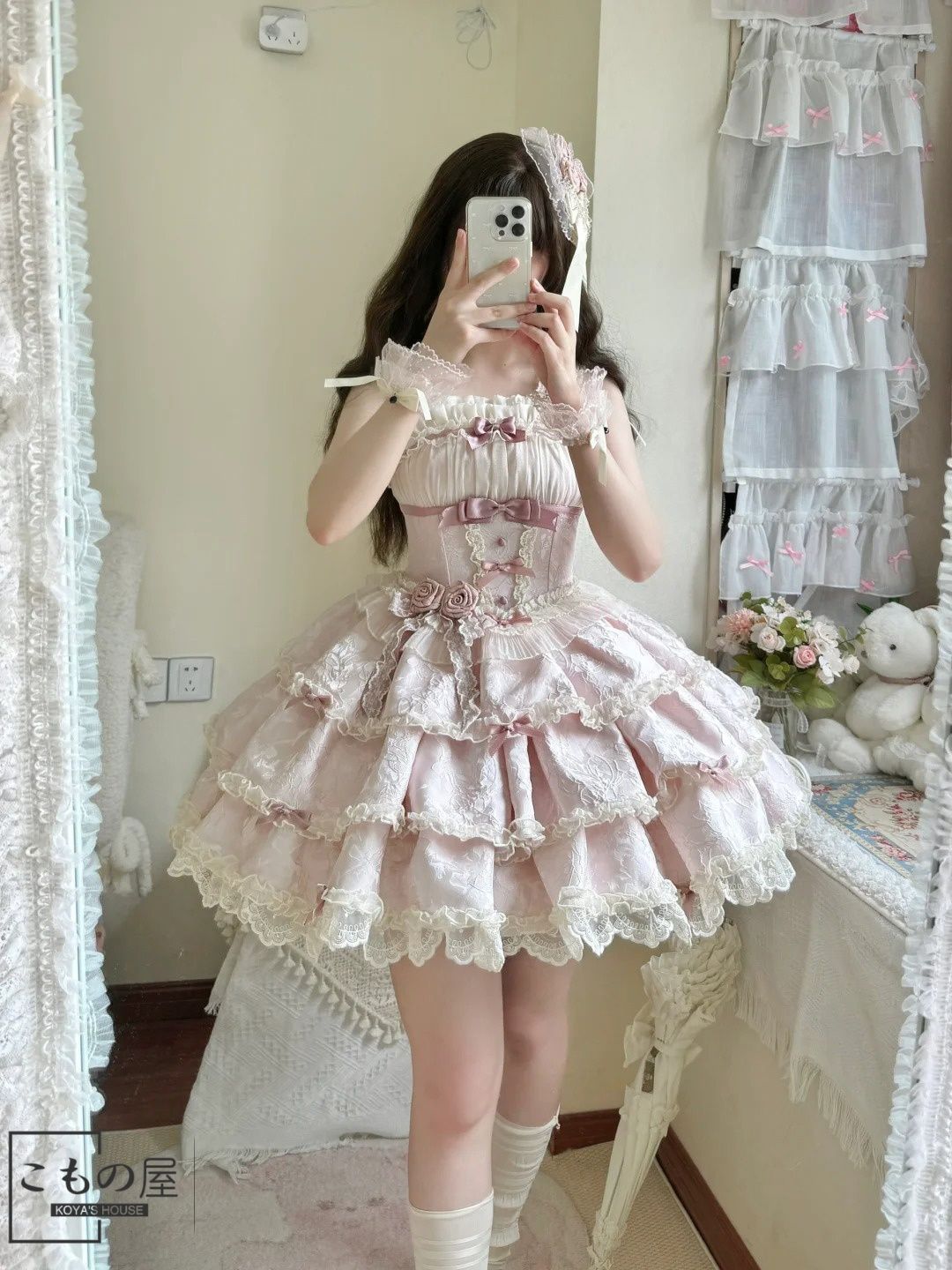 バレエ風 Lolita ジャンパースカート プリンセスドレス 成人式 JSK 短めスカート 夏 コスプレ S～XL