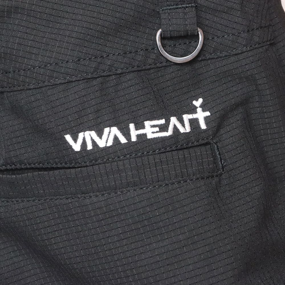 春夏/VIVA HEART/79cm/ショートパンツ 011-78440  ロゴ 撥水 高通気性 メンズウェア ゴルフウェア 30代 40代 50代 ビバハート 新品/黒/ブラック/ki218/