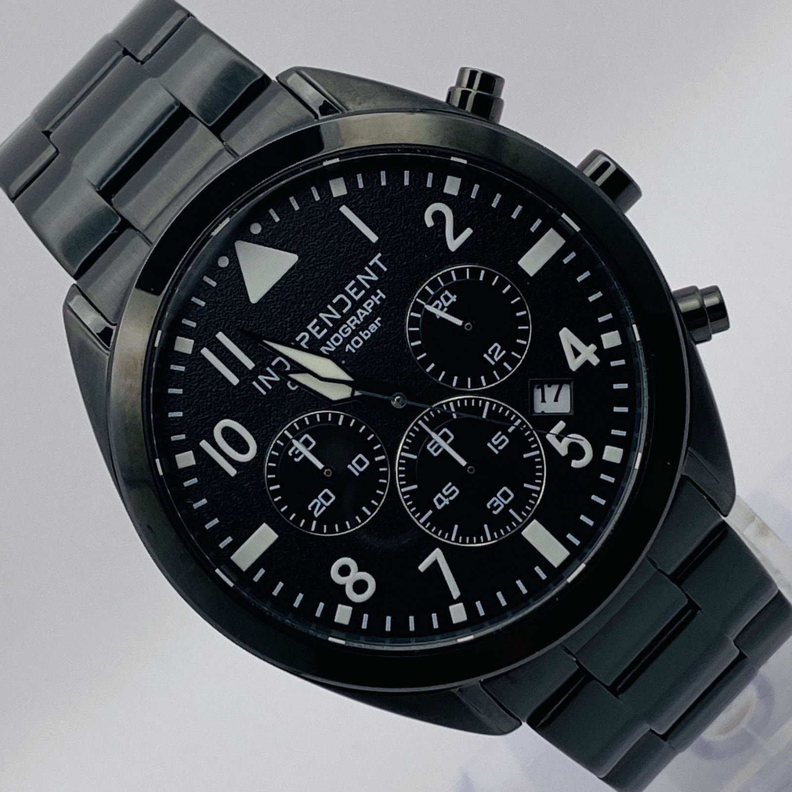 ★稼動品★ シチズン CITIZEN independent 6038-L16258 クオーツ式 メンズ腕時計 （T330）美品 稼動品 CITIZEN シチズン INDEPENDENT インデペンデント クロノグラフ BR1-447-51  J525-003505-02 人気 時計 メンズ ユニセックス