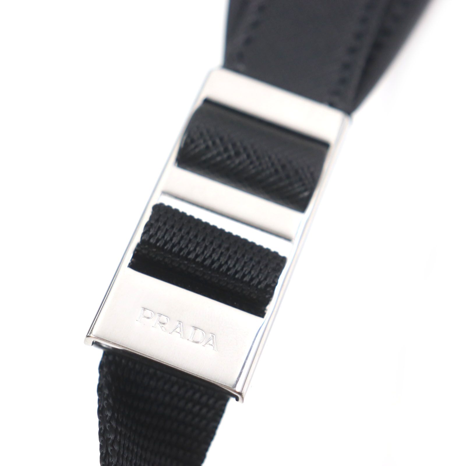 極美品▽PRADA プラダ 2VH062 トライアングルロゴ 三角プレート 極美品▽PRADA プラダ 2VH062 トライアングルロゴ 三角プレート