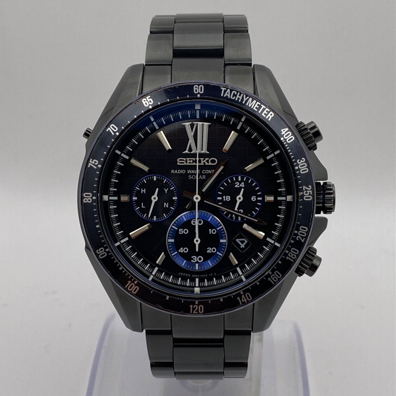 美品 セイコー ブライツ 腕時計 メンズ SAGA233 黒文字盤 日本製 美品
