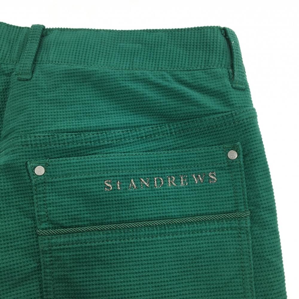 中古品　St ANDREWS ゴルフウェア　パンツ　 Lサイズ　グリーン 中古品 St ANDREWS ゴルフウェア パンツ Lサイズ エメラルド