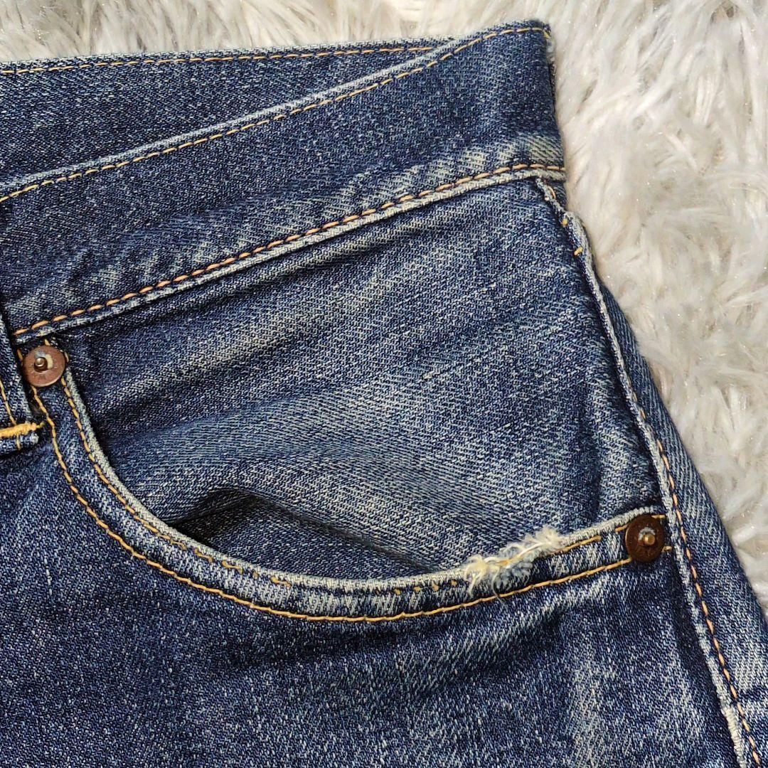 WAREHOUSE】ウエアハウス☆1001XX☆ストレートデニムパンツ☆ジーンズ☆Lot1000  ☆W30×L34☆Vステッチ☆ボタンフライ☆革パッチ☆赤タブ刺繍☆セルビッジ☆コインポケット裏耳付き☆隠しリベット☆シングルステッチ☆チェーンステッチ☆酸化デニム  WAREHOUSE & CO. / Lot ...
