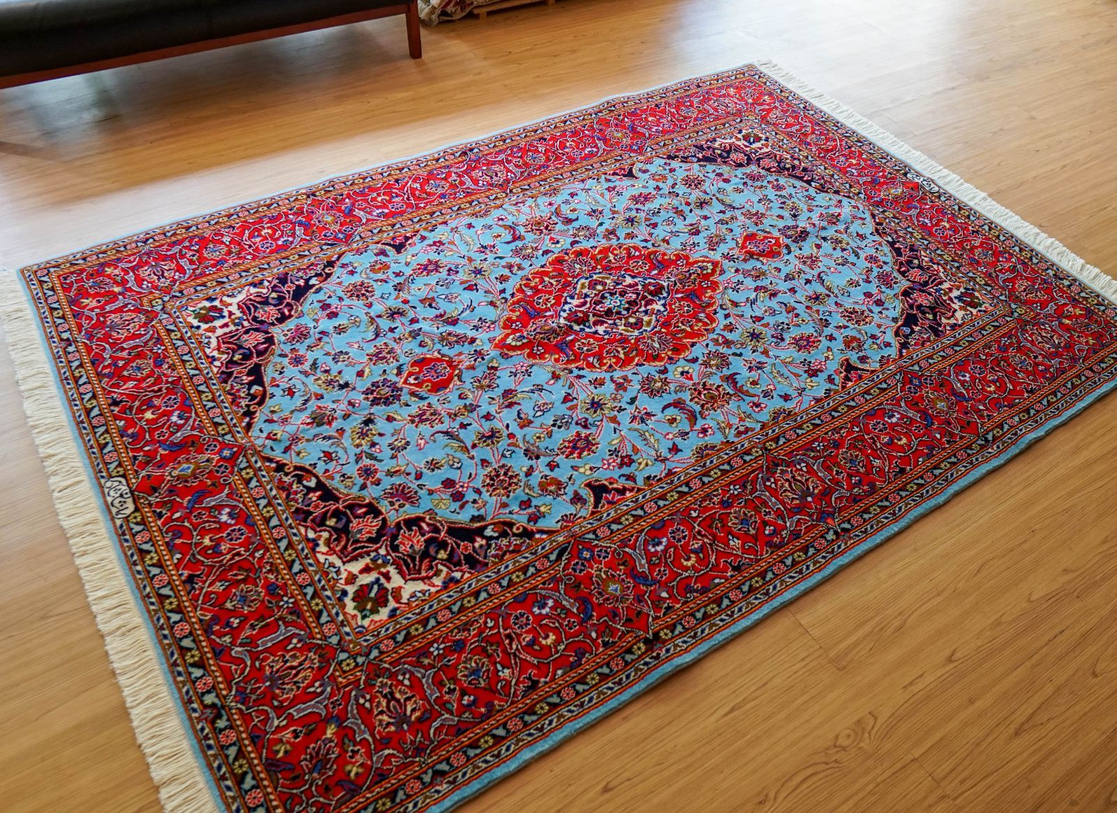 213cm x 147cm ペルシャ絨毯 カシャーン産 Kashan（カシャーン