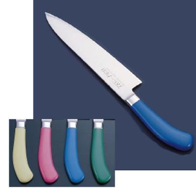 牛刀 エコクリーン TKG PRO 24cm（AEK5103）9-0330-0203 キッチン、台所用品 TKG-PRO 業務用 抗菌カラー包丁 カラーバリエーションカラー6色 ペティー&frasl;牛刀&frasl;三徳&frasl;菜切衛生管理の決定版  食材別にハンドルカラーを変更 HACCP 一体成型 プロ仕様 給食 センター 食品工場 調理場 飲食店 外食産業 庖丁 調理用  ナイフ(1-0335-****) | 食器の通販