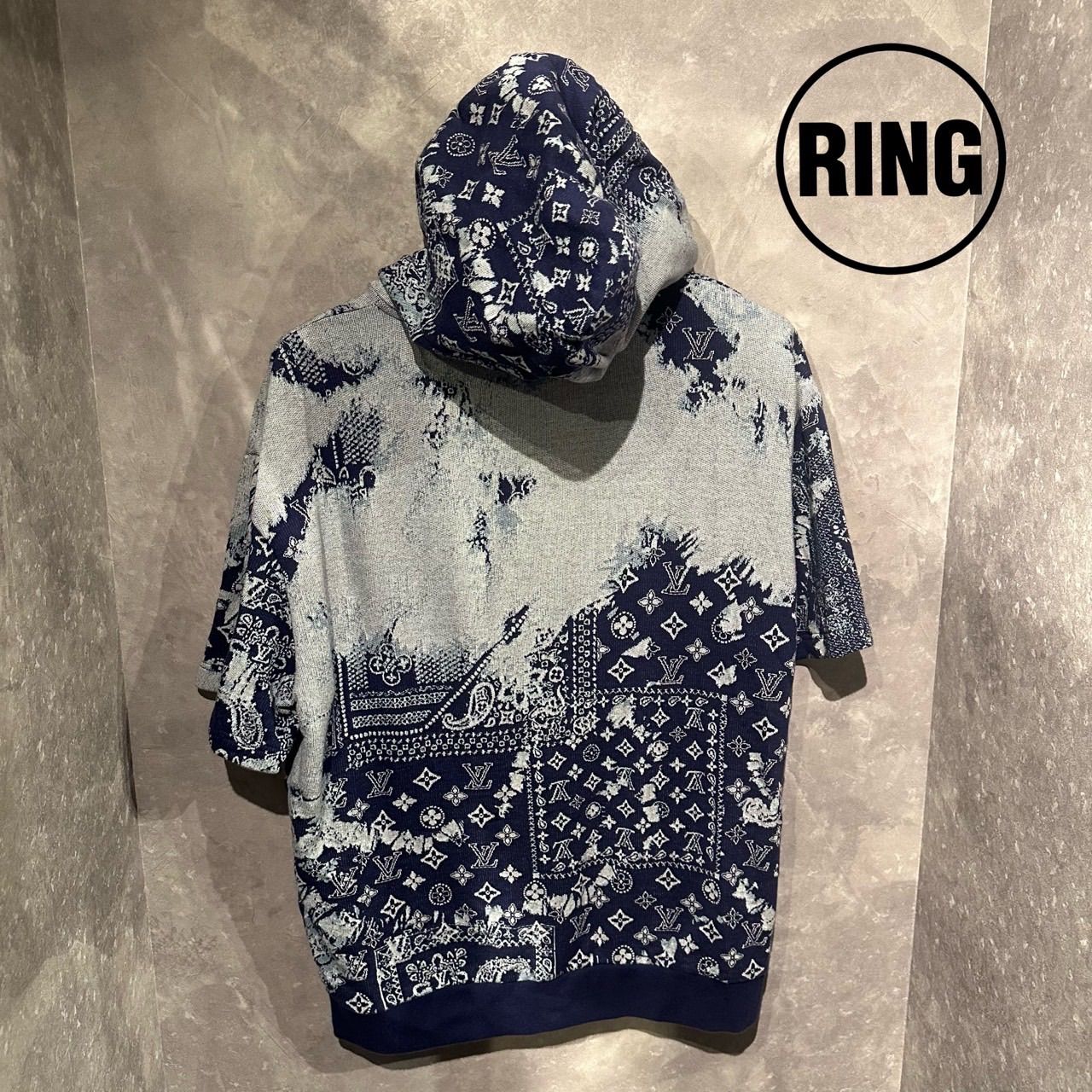 LOUIS VUITTON モノグラムバンダナ半袖パーカー - メルカリ