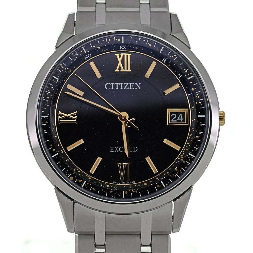 シチズン CITIZEN AS7156-62F エクシード スーパーチタニウム ECO-DRIVE ソーラー電波 メンズ美品箱付き J#133972  - メルカリ